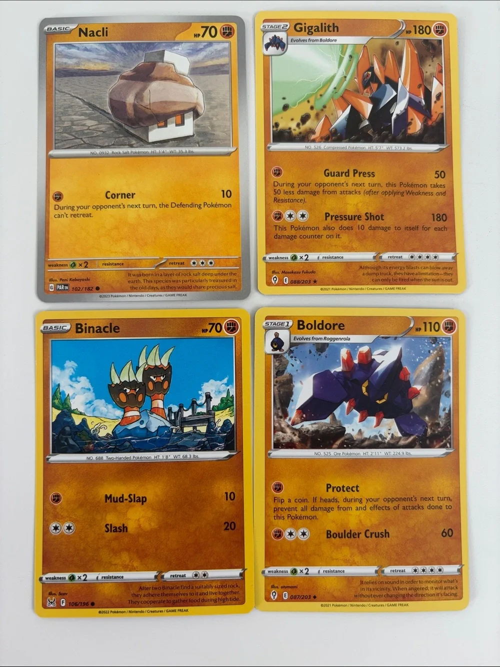 🪨 Rocks Pokémon Card Lot | Onix Sudowoodo Steelix Gigalith ✨5/$25✨